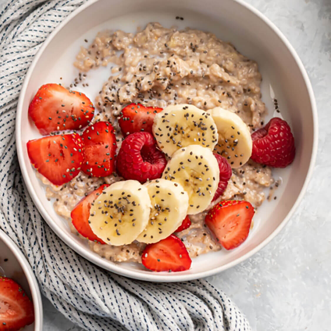 Avena cortada de acero fácil de preparar en la aplicación FitOn